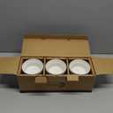 DOWAN 8 oz Ramekins Oven Safe for Creme Brulee, Souffle Dish Baking Bowls, Custard Cups for Pudding Dips Sauce Dessert Yogurt Ice Cream, Ceramic Ramiken Set of 6, Soft White