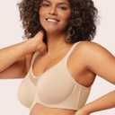 HSIA Minimizer Bras for Women Plus Size, Full Coverage Coolcomfort T Shirt Unlined Bra with Underwire for Heavy Breast (38H)