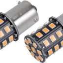BlyilyB 2-Pack 9-30V BAU15S PY21W 7507 High Brightness Low Power Amber Yellow LED Bulbs Replacement For Turn Signal Lights