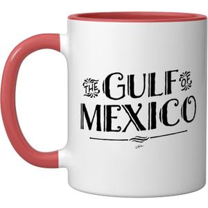 The Gulf of Mexico Ceramic Mug, Red/White (11 Ounces)