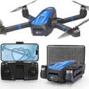 TL16 Drone with 4K HD Camera for Adults, Brushless Motor Drones Optical Flow Positioning 90 Motorised Adjustable Foldable Quadcopter for Beginners, Blue