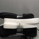 Chair Cushions for Dining Chairs, 2" Thick Seat Cushions for Kitchen Chairs, D-Shaped Chair Pads with Washable Cover, Ties and Non Slip Backing, 17'' x 16'', Set of 6, Black