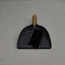 MR.SIGA Dustpan and Brush Set, Portable Cleaning Brush and Dustpan Combo with Bamboo Handle, Gray, 1 Set