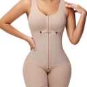 SHAPSHE Fajas Colombianas Moldeadoras Full Body Shaper Postparto Post Surgery Stage 2/3 Tummy Control Compression Garment (Medium, Beige)