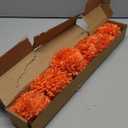 Rowfad 12 Pcs Artificial Chrysanthemums Fall Flowers Silk Orange Marigolds Flowers Fake Mums Flower for Autumn Dia de Los Muertos Diwali Day of The Dead Home Decor (12, Orange)