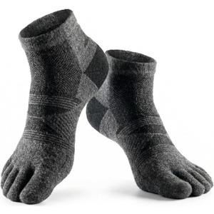 COLORADO SOCK CO  Midweight Merino Toe Socks for Men & Women  Durable, Blister Prevention, Hiking & Running Socks  2 Pair (Small)