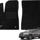 WENNEBIRD Superior Carpet Front Row Floor Mats for 2014-2019 Toyota Highlander, 0.5-Inch Ultra-Thick, Noise-Reducing, All-Weather Waterproof Anti-Slip 2-Pc Set