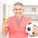 Cabilock 4PCS NO. 1 Bottle Opener Gold Medal Beer Opener Creative Gold Medals Jar Opener Beer Lid Remover Wine Beer Accessories for Competitions Party