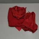 RSLOVE Women Sexy Lingerie Set - 3 Piece Lace Bra and Panty Sets with Mesh Kimono Robe Nightgown Sleepwear (XX-Large, Red)