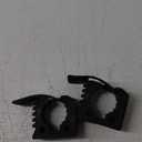 Quick-Release Rubber Clamp,Rubber Mount Clamps from 1'' to 1-1/3'' in Diameter Tools,Used by vehicle on Off-road vehicles, UTVs, ATVs (2p)
