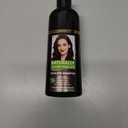 Dark Brown Hair Dye Shampoo Permanent for Men&Women,Instant Hair Color Shampoo for Gray Hair Coverage and Beard,3-In-1 Shampoo for Color Treated Hair,Lasts 30 Days/500ml/Ammonia-Free/Natural herbal Ingredients.