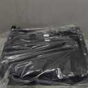 Sheenive Stadium Seats for Bleachers with Back Support, Bleacher Seats with Backs and Cushion Wide, Padded Portable Folding Comfort Stadium Chair with Shoulder Strap, Perfect for Sports Events (Black)