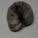 TISHINING Pixie Cut Short Ombre Gray Curly Wigs for White Women Fluffy Layered Mixed Grey Wig with Bangs Natural Looking Synthetic Daily Party Wig