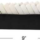Creative Co-Op Handmade Alabaster Dominos in Soapstone Tray, Black and White