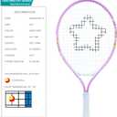 AMA SPORT Kids Tennis Racket for Junior Toddlers Starter Kit 17-25" Tennis Racquet for Girls and Boys with 420D Nylon Shoulder Strap Bag, 21 Inch