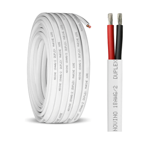 18 Gauge Marine Wire,18 AWG 100ft Duplex Marine Grade Wire,Tinned Copper Heavy Duty Sheathed Cable for Boat/Automotive/RV/Camper/Trailer