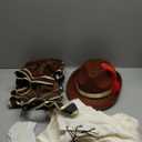 Spooktacular Creations Mens German Bavarian Oktoberfest Costume Set, Beer Costume Hat for Adults Halloween and Beer Festival (Large, Brown)