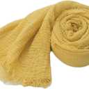 Coberllus Newborn Baby Photography Props Blanket Ripple Swaddle Wrap for Boy Girls Photo Shoot Posing (Dusty Ginger)