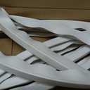 Pangda 2 Pcs Flex J Channel 3/4inch White Moulding 94 Inch Length and Suitable for Curved Doors and Windows