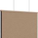 Top Down Bottom Up Shades,Blackout Cellular Shades Cordless,Top Down Bottom Up Cellular Shades,Honeycomb Blinds for Windows,Cellular Blinds Cordless,31Wide*72High,Light Brown
