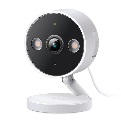 Tapo 2K+ Indoor/Outdoor Wired Security Camera - 2024 PCMag Editors' Choice, Person/Pet/Vehicle Detection, Baby Monitoring, Color Night Vision, Subscription-Free Local Storage or Optional Cloud, C120