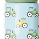 Simple Modern Kids Summit Water Bottle with Straw Lid | 14oz Stainless Steel Cup Insulated Tumbler for Toddlers, School | Tractor Fun