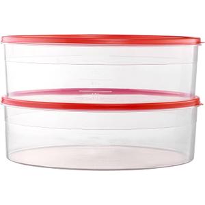2 Pack Pie Carrier Cake Storage Container with Lid | 10.5" Large Round Plastic Cupcake Cheesecake Muffin Flan Cookie Tortilla Holder Storage Containers Airtight | Pie Keeper Transport Container