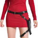 Women Cosplay Dress Outfit Agent Womens Game Costume Police officer Slim Fit Knitted Sweater, Larg