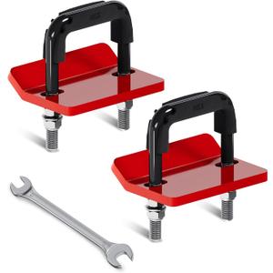 Hitch Tightener, Heavy Duty Anti-Rattle Hitch Stabilizer for 2" Hitch, Trailer Hitch Stabilizer with Rubber Isolator & Wrench for Hitch Mount, Cargo Carrier, Bike Rack (2 Packs, Black & Red) Hitch Tightener, Heavy Duty Anti-Rattle Hitch Stabilizer for 2" Hitch, Trailer Hitch Stabilizer with Rubber Isolator & Wrench for Hitch Mount, Cargo Carrier, Bike Rack (2 Packs, Black & Red)