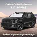 EcoNour Windshield Sunshade Compatible for Kia Sorento 2021-2024 2025 2026, Sun Visor for Front Windshield & Window Sun Shade Cover, UV Heat Blocker & Protector, Car Accessories