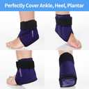 Comfpack Ankle Ice Pack Wrap Heel Ice Pack for Pain Relief, Hot Cold Therapy Cold Pack for Plantar Fasciitis, Achilles Tendonitis, Ankle Sprain, Foot Pain, 2Packs