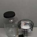 1.5 Gallon Glass Drink Dispensers for Parties, Ice Beverage Dispensers with Stand, Glass Water Dispenser with Spigot, Laundry Detergent Dispenser, Lemonade Dispenser