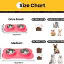 Stainless Steel Dog Bowls with Non-Slip Silicone Mat, Spill Proof Food & Water Bowls Set, Easy Clean Puppy Food Dish, Dishwasher Safe, Suitable for Dogs Cats Pet Under 20lbs, Medium, Pink (Medium-13 oz)