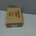 Christmas Tree Ornaments, Set of 3 Mini Glass Tree Shaped Hanging Decorations with Twine and Cork Base, Festive Xmas Decor for Christmas Tree, Holiday Home Party Decor