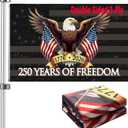 250th anniversary usa Flag 3x5: Double Sided 3-Ply Betsy Ross Flags Heavy Duty - UV Protection & Fade Resistant & Reinforced Brass Grommets - 250 Years Of Freedom