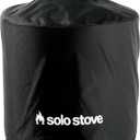 Solo Stove Ranger Shelter - Weather-Resistant Round Cover for Solo Stove Ranger Fire Pit and Accessories - PVC-Coated Polyester with Aluminum Reinforcement - Year-Round Protection (Black)