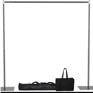 HAYOHRT Pipe and Drape Backdrop Stand Kit 8x10 ft Adjustable Photo Background Backdrop Stand Heavy Duty with Metal Base for Party Wedding Video Studio Birthday Background Banquet Decorations