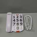 Excelltel Landline Phones for Seniors, Adjustability Features, OneTouch Dialling,Big Button Phone for Seniors, Hard of Hearing Retro Telephone Corded Phones, with Handsfree Function (EXLD265)