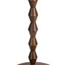 Aoligrace Round Side Table, Drink Table with Solid Wood Leg, Small End Accent Tables for Small Spaces Living Room Bedroom (Rustic Brown)
