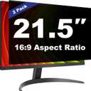 [2 Pack] 21.5 Inch Computer Privacy Screen Shield for 16:9 Widescreen Desktop Monitor - Anti-Glare Blue Light Privacy Filters and Anti Spy Privacy Screen Protector Film