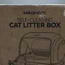 MeoWant Self-Cleaning Cat Litter Box, 106L Extra-Large Space Low Entrance Automatic Cat Litter Box Perfect for Multiple Cats, Safety Sensor, Anti-Pinch, APP Control, Odor Free with Mat & Liner