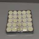 Amari 12g Tea Lights - 100 Pack Tea Light Unscented Candle - Lasts for 3-5 Hours (Yellow)