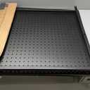 Eastern Tree Metal Pegboard Display Stand 3.5 x 6 Feet with 30 Hooks, Standing Pegboard Display with Wheels, Peg board Display Rack, Large Pegboard Panels - Black