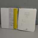 POPRUN Lined Spiral Journal Notebook for Women & Men, 7-1/4" x 9-1/2", 220 Numbered Pages, College Ruled Hardcover Notebook for Work, Journals for Writing, 120 GSM Thick Paper, Haze Blue