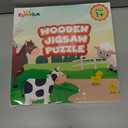 2 x Farm Animal Wooden Puzzle for Toddlers 1-3, Sensory Montessori Toy Classroom Preschool Learning Activities Educational Toy Christmas Stocking Stuffer Gift for Girls 3-5, Boys 2 3 4 5 Year Old Baby