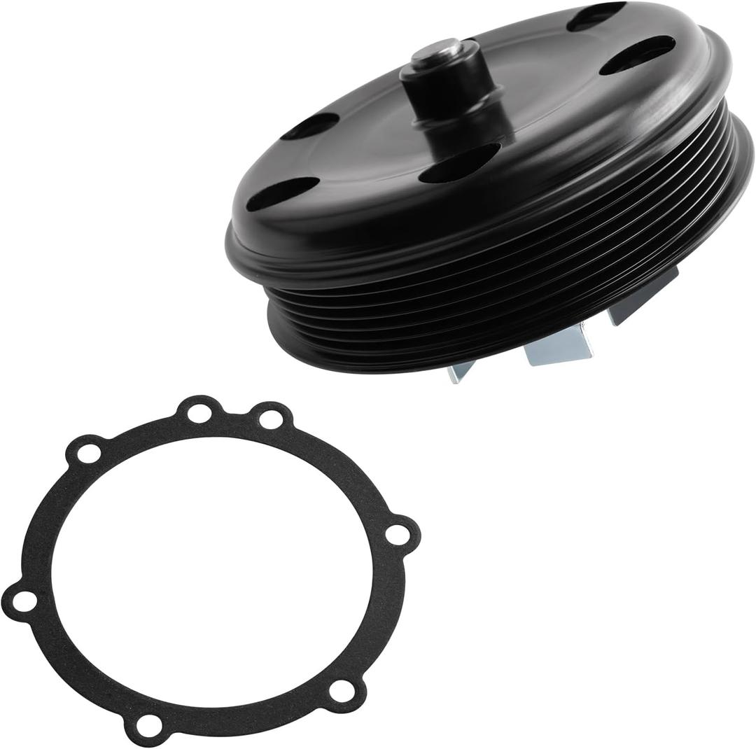 Engine Water Pump with Gasket & Pulley for Sierra 1500 2014-2018, Yukon 2015-2020 Yukon XL 2015-2020 & Camaro 2016-2020 Silverado 1500 2014-2018 Suburban 2015-2020 Tahoe 2015-2020, 4.3L 5.3L 6.0L 6.2L