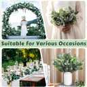 Eucalyptus Leaves Stems 60 PCS, 4 Kinds Mixed Artificial Greenery Stems for Wedding Decor Vase Floral Arrangement Centerpiece