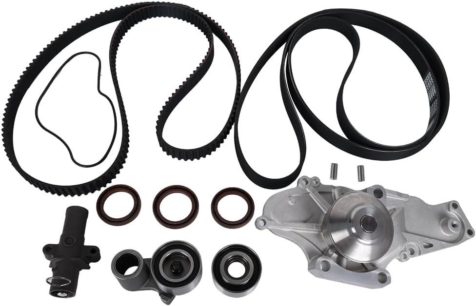 Timing Belt & Water Pump Kit, Timing Belt Kit with Water Pump- Compatible with Acura & Saturn Vehicles - Honda Accord/for Odyssey/for Pilot/for Ridgeline V6 for Acura MDX/RL/TL V6