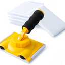 VOOMEY Paint Edger, 360° Rotation Handle Paint Edger Trimmer with 5pcs Replace Pads, Corner Walls & Ceilings Pad Painter, Edge Painting Tool for Wall Paint Pad Applicator