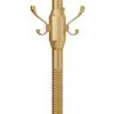 Metal Coat Rack Stand Coat Rack Freestanding with 12 Hooks Sturdy Heavy Duty Modern Coats Tree for Bags Clothes Hall Tree Hats Hanger Holder Stand for Entryway Bedroom Hallway Office, Gold